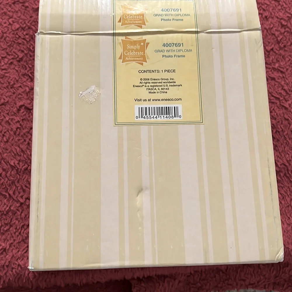 Enesco 2006 Grad With Diploma 3x3 Desk Photo Frame New